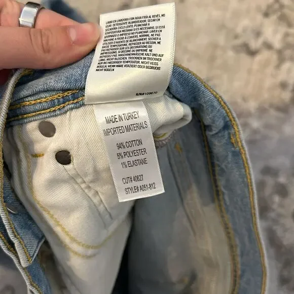 AGOLDE Distressed Light Wash Jean - Picture 3 of 5